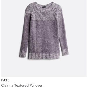 Fate Clairina Textured Pullover Stitch Fix purple